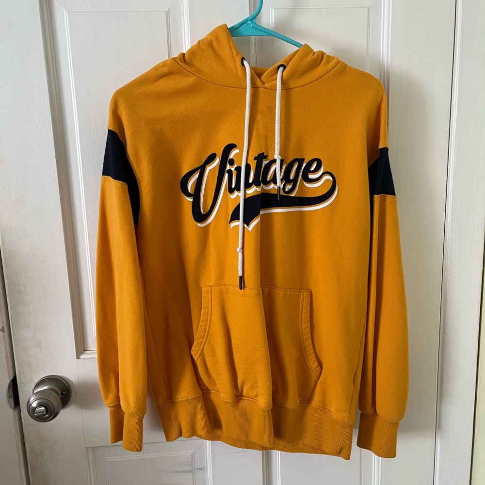 Yellow Graphic Hoodie